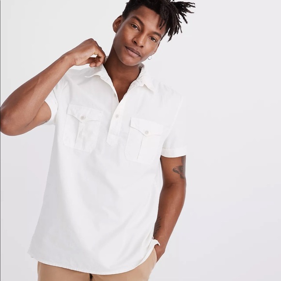 Madewell Other - Madewell Safari Pullover Shirt in Pearl Ivory